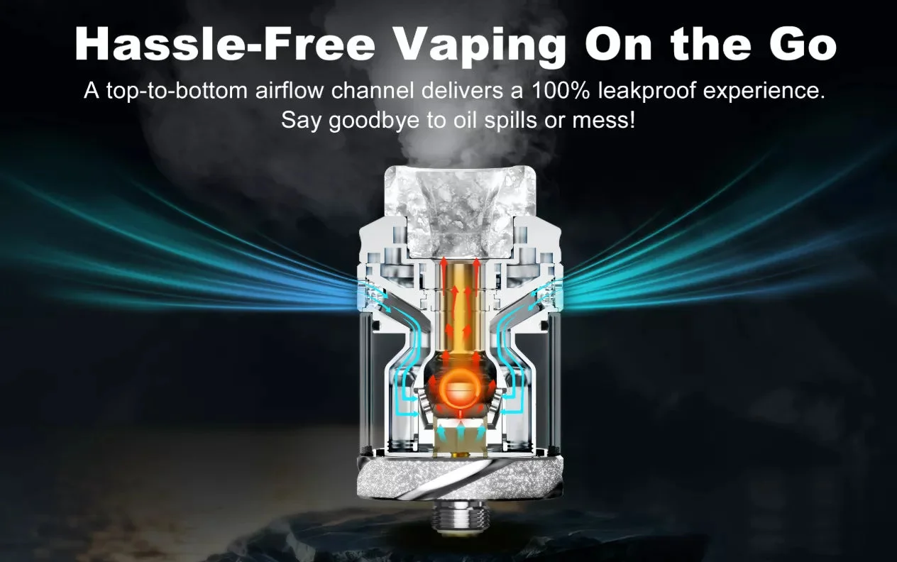 Hellvape Dead Rabbit Solo 2 RTA in gold and black on a dark background