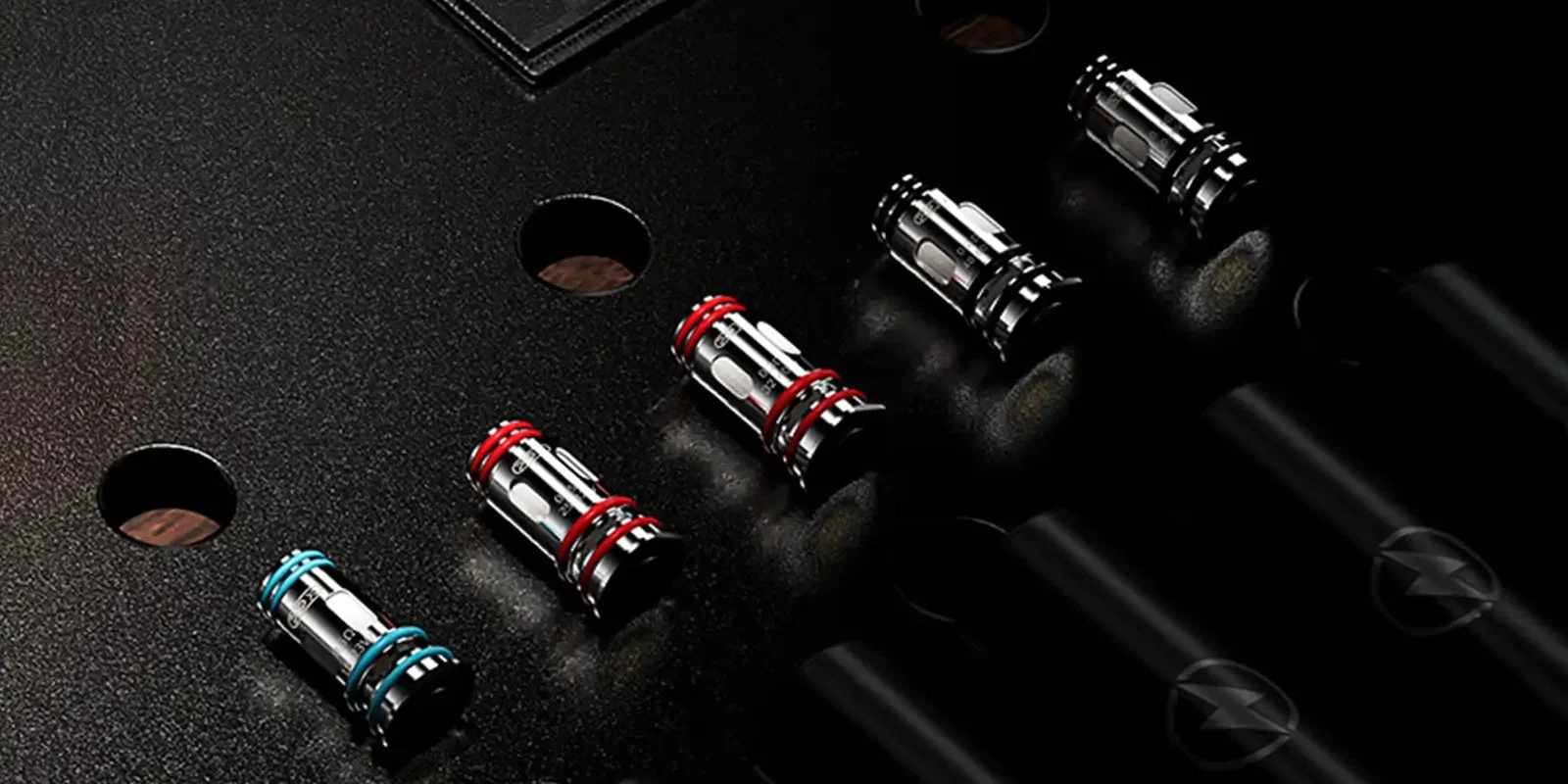 Voopoo PnP replacement coil range shown on a deep-teal background