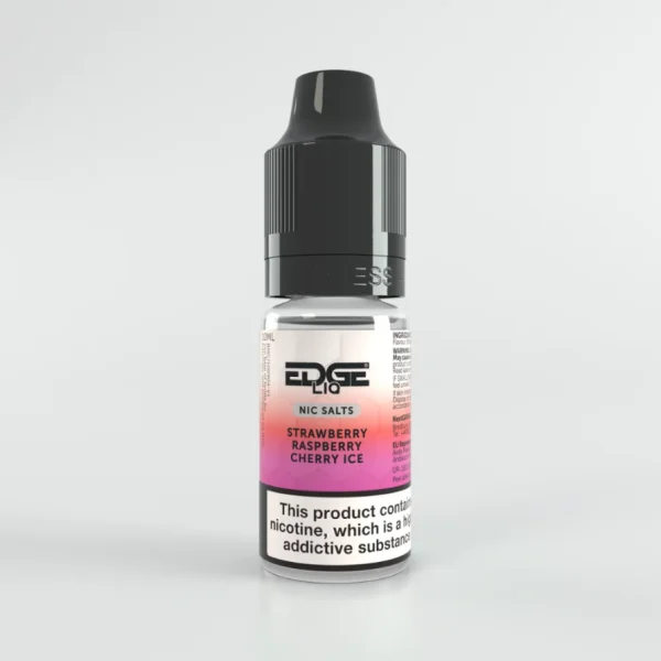 EDGE LIQ Bar Salts Strawberry Raspberry Cherry Ice 10ml nicotine salt e-liquid bottle