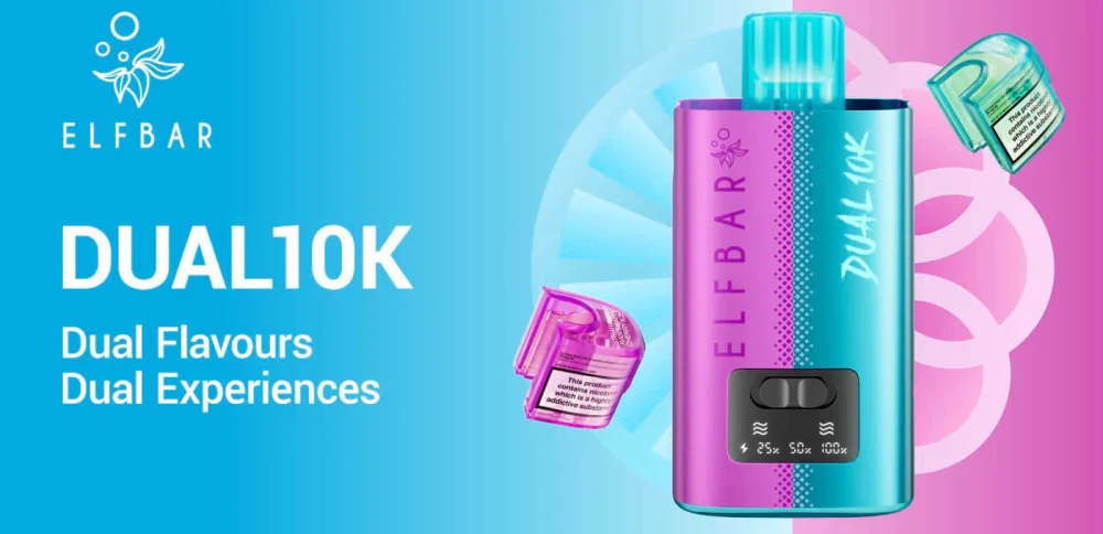 Elf Bar Dual 10K prefilled pods, two flavours per Edition for the Dual 10K device