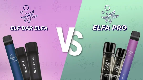 Elf Bar ELFA versus ELFA Pro pods compared side by side