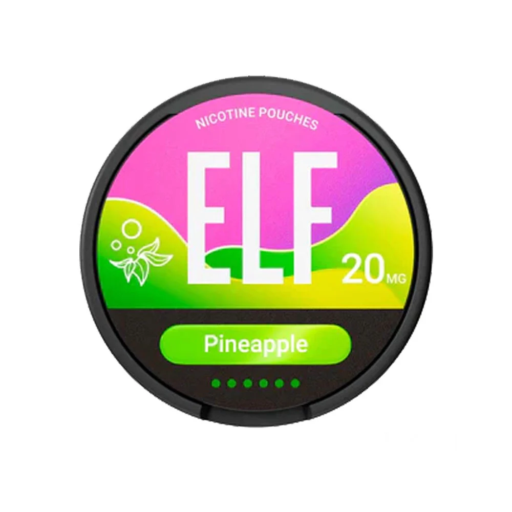 ELF Pineapple 20mg nicotine pouch can, the strongest tobacco-free option