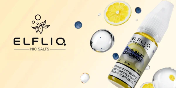 ELFLIQ by Elf Bar Blue Razz Lemonade 10ml nic salt bottle with fruit