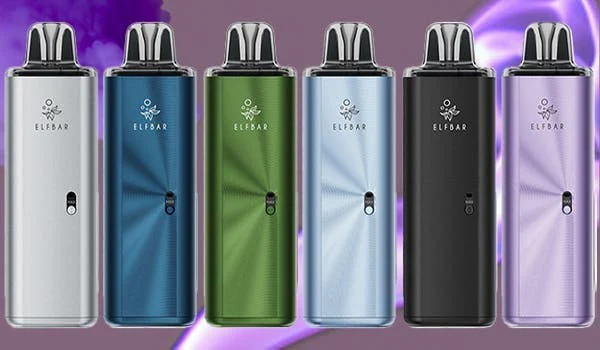 Elf Bar ELFX Mega refillable pod kit in six colours