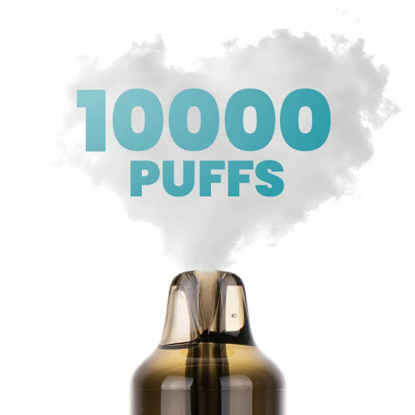 Feoba Pro Plus 10K prefilled pod kit mouthpiece with vapour, rated up to 10,000 puffs