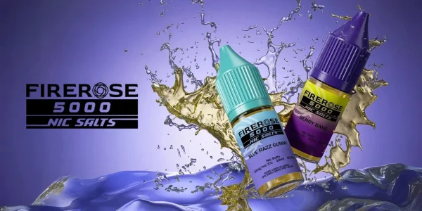 Elux Firerose 5000 nic salt 10ml collection, multiple flavour bottles
