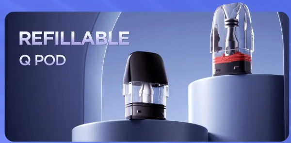 Geekvape Q refillable side-fill pods, the replacement for the Wenax Q2