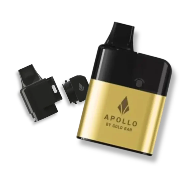 Gold Bar Apollo 20K AIO device render showing boxy gold and black body
