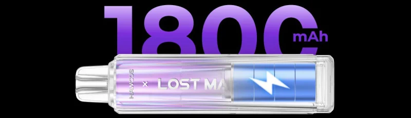 HAWCOS Pro 7000 1800mAh rechargeable battery that outlasts the e-liquid