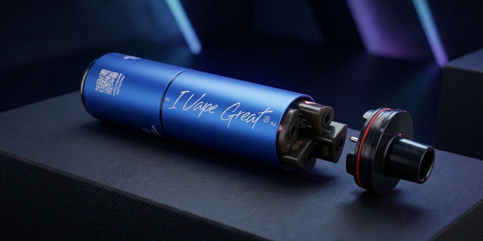 IVG 2400 4-in-1 open device showing the four prefilled pods in the rotating chamber