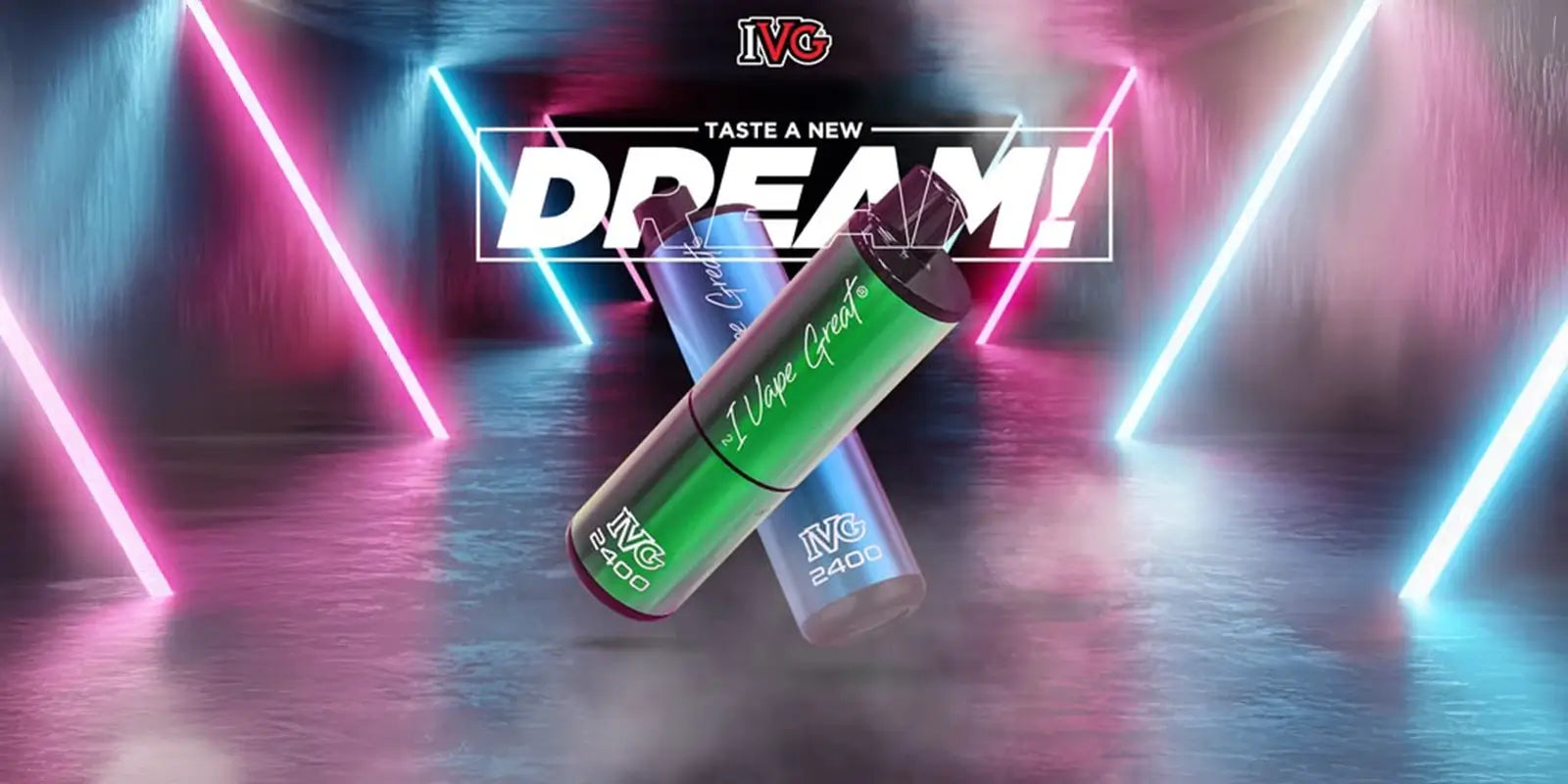 IVG 2400 4-in-1 rechargeable pod kit, taste a new dream, four flavours in one device