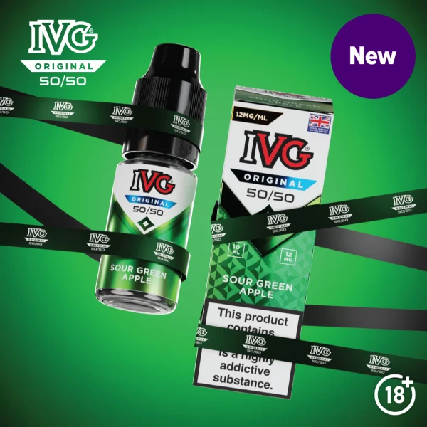 IVG Original 50/50 freebase e-liquid, a 10ml bottle and pack from the award-winning IVG range