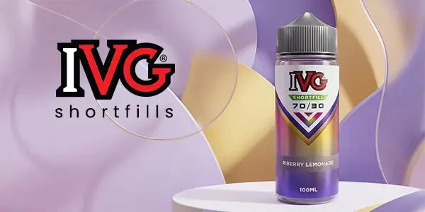IVG 70/30 shortfill bottle, 100ml of 0mg high-VG e-liquid in a 120ml bottle