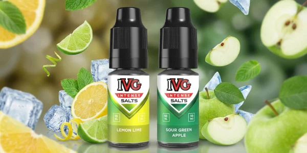 IVG Intense Salts flavours, Lemon Lime and Sour Green Apple among the 30-strong range
