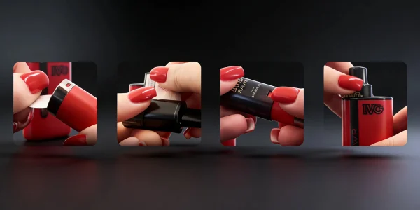 IVG SAVR rechargeable pod kit in red, with its peel-and-click auto-refill pod