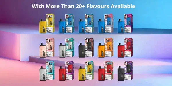 The IVG Smart Max refill flavour range, more than 20 flavours shown