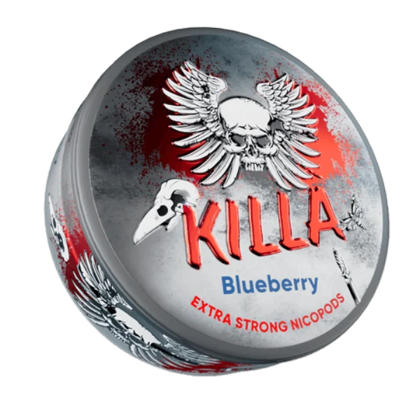 Killa Blueberry Extra Strong nicotine pouches can