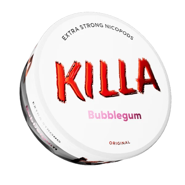 Killa Bubblegum Extra Strong nicotine pouches can