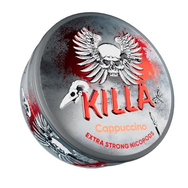 Killa Cappuccino Extra Strong nicotine pouches can