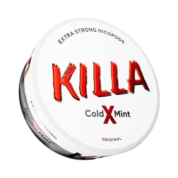 Killa Cold X Mint Extra Strong nicotine pouches can