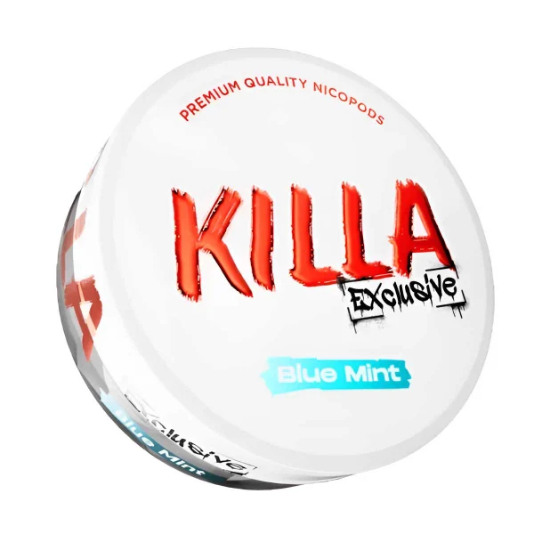Killa Exclusive Blue Mint nicotine pouches can
