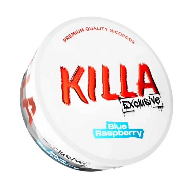 Killa Exclusive Blue Raspberry nicotine pouches can