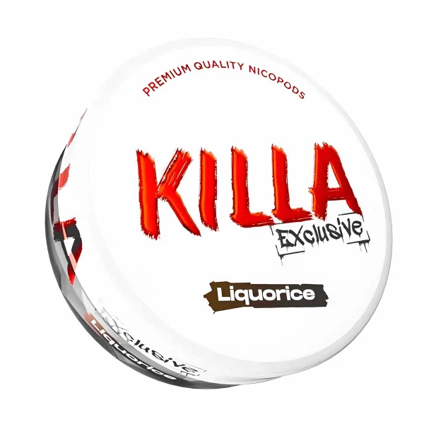 Killa Exclusive Liquorice nicotine pouches can