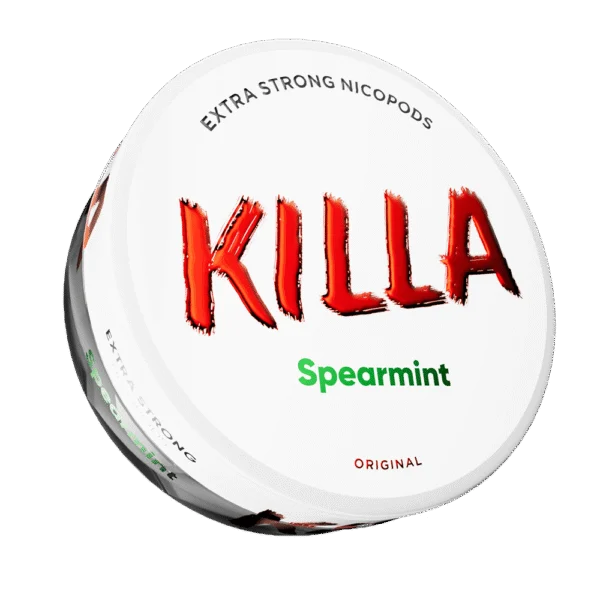 Killa Spearmint Extra Strong nicotine pouches can