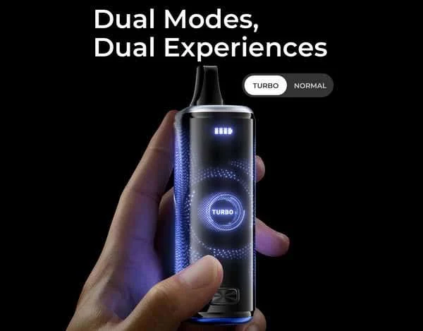 Lost Mary Nera 30K dual modes, Turbo and Normal toggle on the device screen