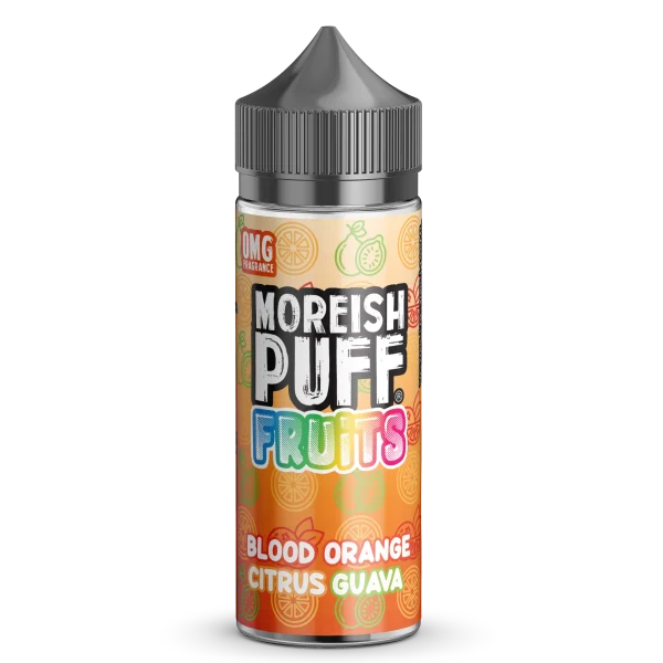 Moreish Puff Blood Orange Citrus Guava 100ml shortfill e-liquid