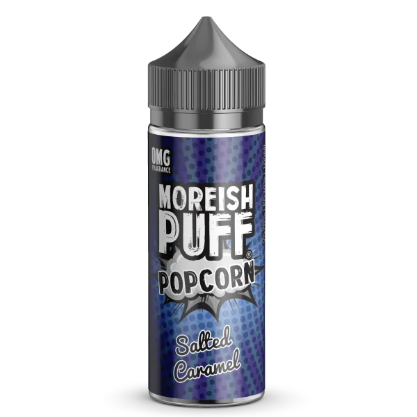 Moreish Puff Salted Caramel Popcorn 100ml shortfill e-liquid