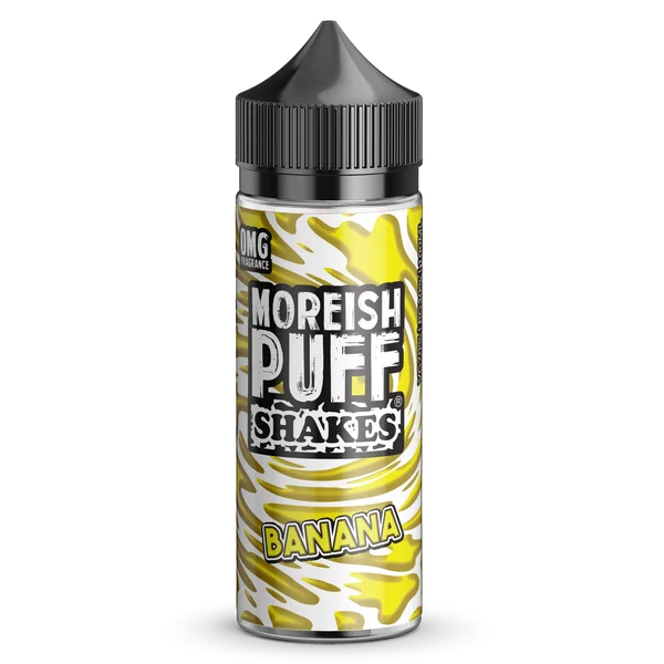 Moreish Puff Banana Shakes 100ml shortfill e-liquid