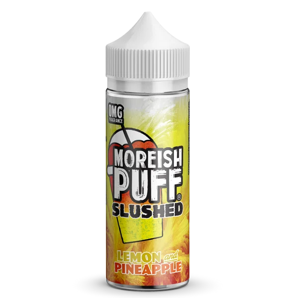 Moreish Puff Lemon and Pineapple Slushed 100ml shortfill e-liquid