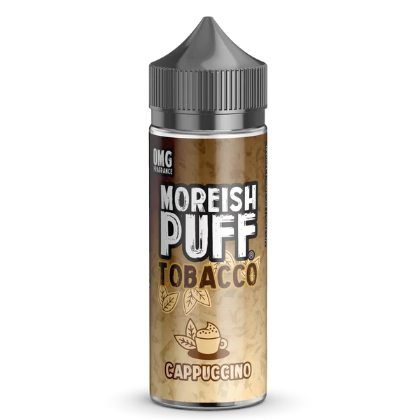 Moreish Puff Cappuccino Tobacco 100ml shortfill e-liquid
