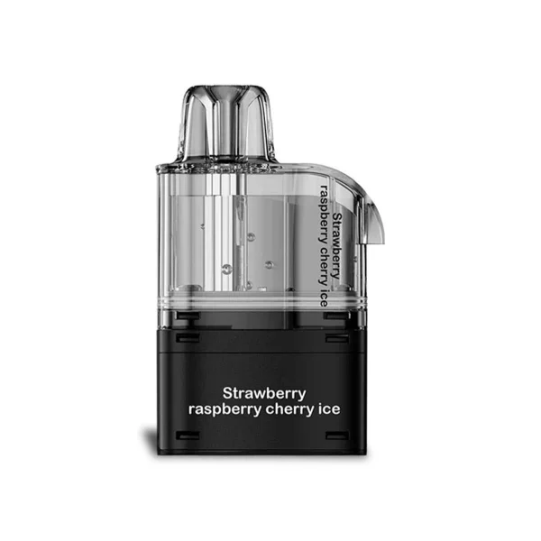 Nexel Thunder prefilled pod in Strawberry Raspberry Cherry Ice showing the clear refill chamber