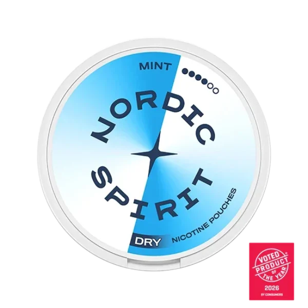 Nordic Spirit Mint nicotine pouch can, Extra Strong 11mg slim dry pouches