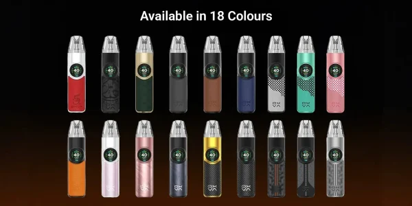 OXVA Nexlim colour range, the dual-mesh pod kit in many finishes