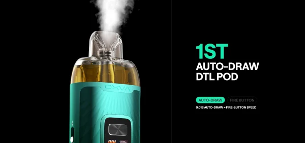 OXVA VPrime auto-draw DTL pod with adjustable airflow