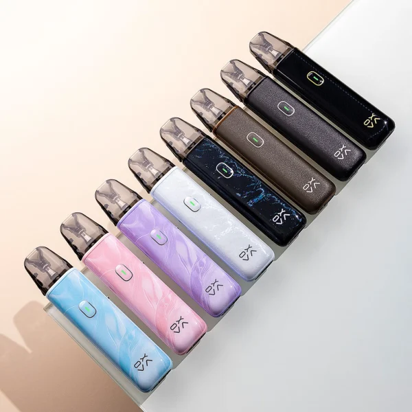 OXVA Xlim Go Lite in all eight colours arranged side by side