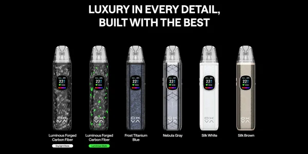 OXVA Xlim Pro 2 DNA in its five colour finishes