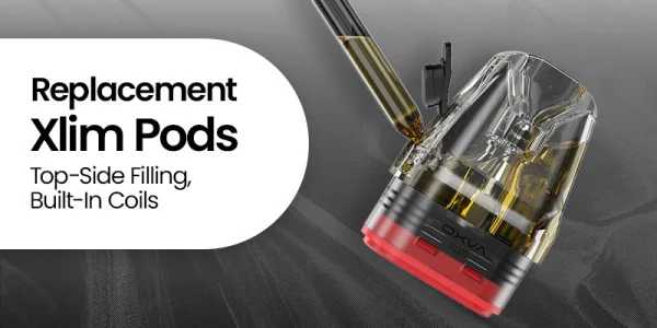 OXVA Xlim SQ Pro 2 replacement XLIM pods with top-side fill and built-in coils