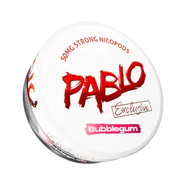 Pablo Exclusive Bubblegum nicotine pouch can, 30mg extra-strong nicopods