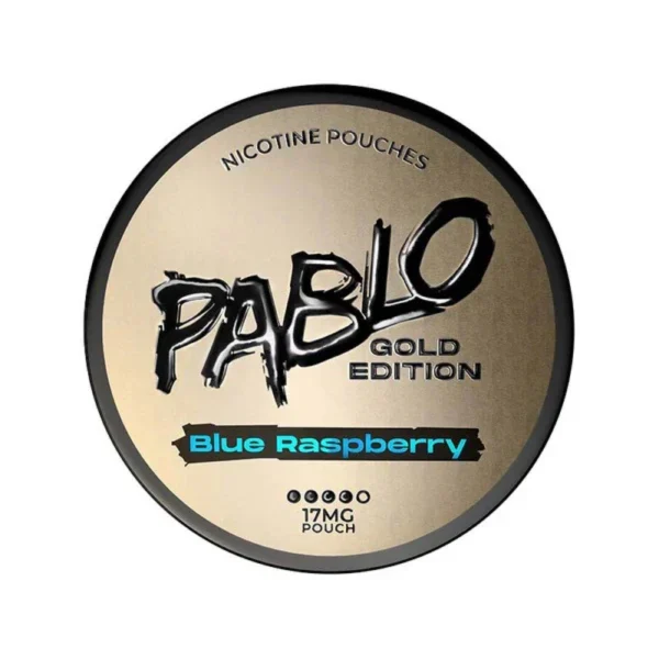 Pablo Gold Edition Blue Raspberry nicotine pouch can, 17mg slim pouches