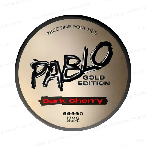 Pablo Gold Edition Dark Cherry nicotine pouch can, 17mg slim pouches