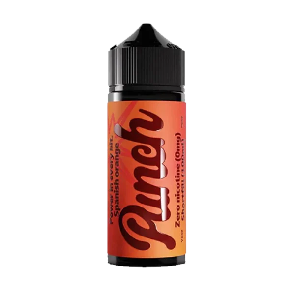 Punch Spanish Orange 100ml shortfill bottle by Prohibition Vapes, 0mg 50/50 blood orange