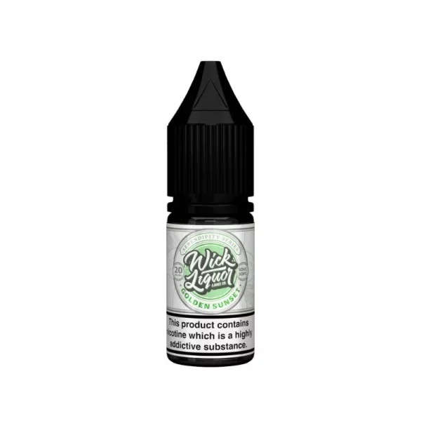 Serendipity Golden Sunset 10ml nic salt bottle by Wick Liquor, 50/50 20mg