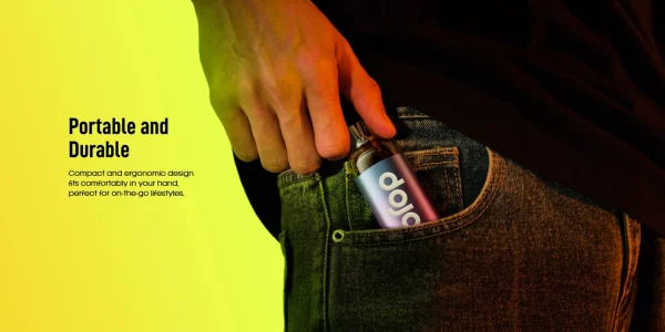 Vaporesso Dojo Blast 10K prefilled pod kit slipped into a jeans pocket, compact and portable