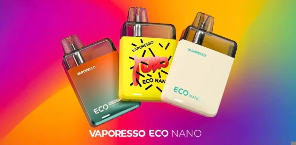 Vaporesso Eco Nano pod kits, the device these refillable mesh pods fit