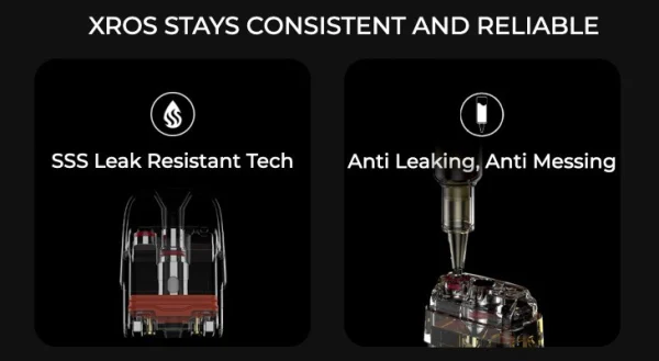 Vaporesso XROS 3 Mini SSS leak-resistant Corex mesh pods