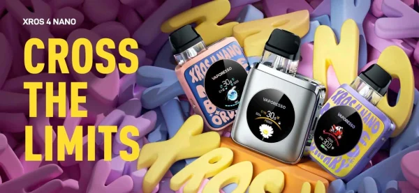 Vaporesso XROS 4 Nano pod kit in three colours